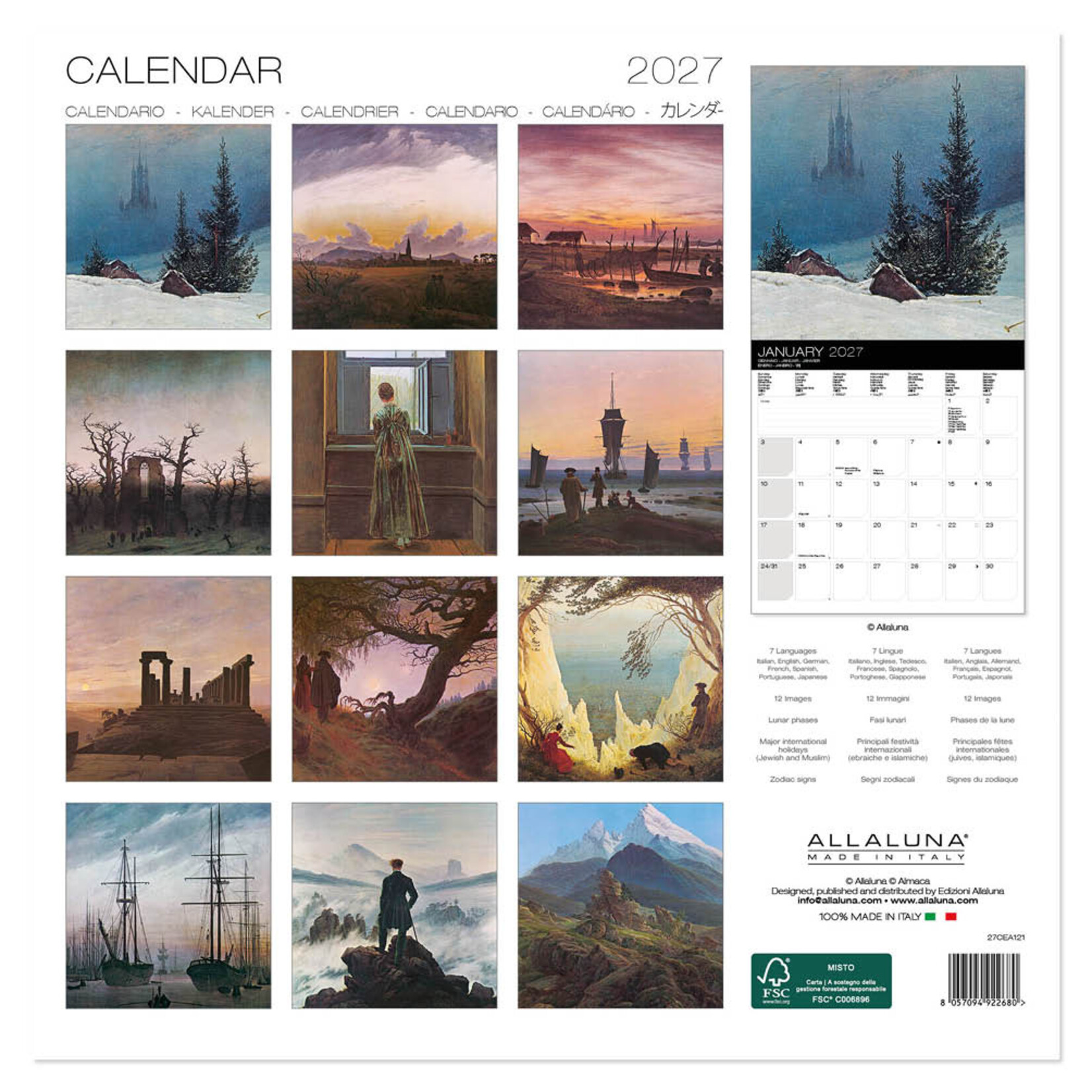 CD Friedrich kalender  2027