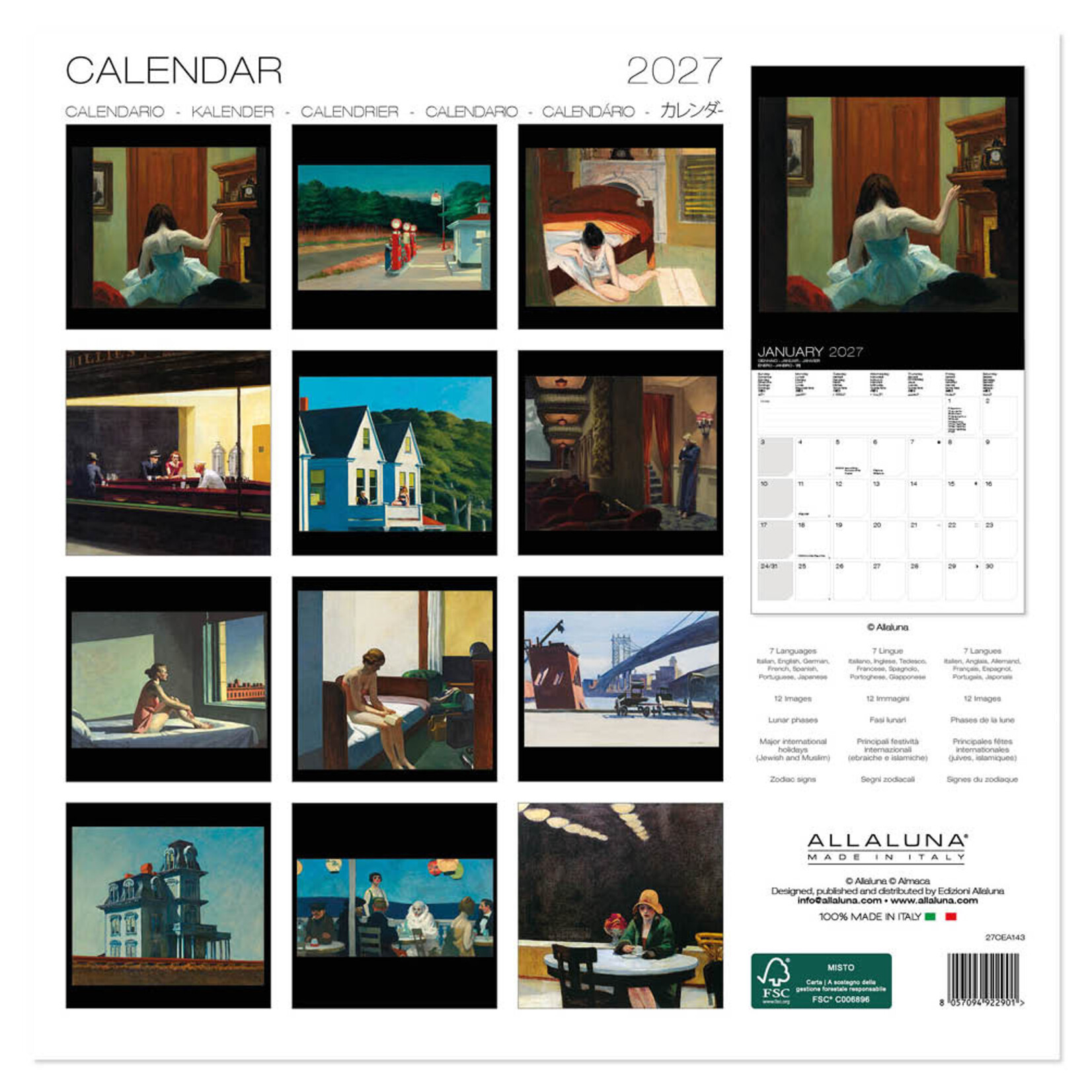 Hopper kalender 2027