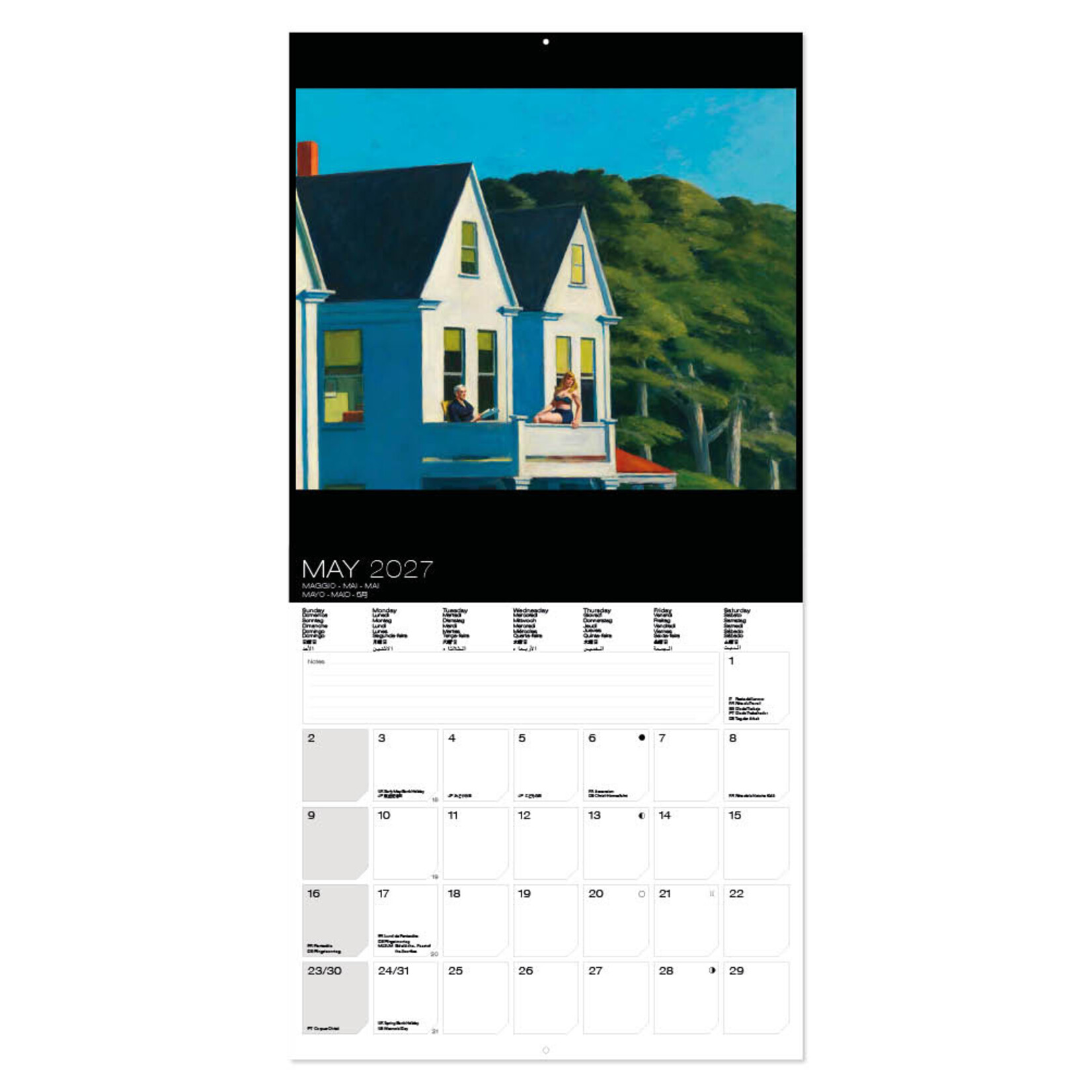 Hopper kalender 2027