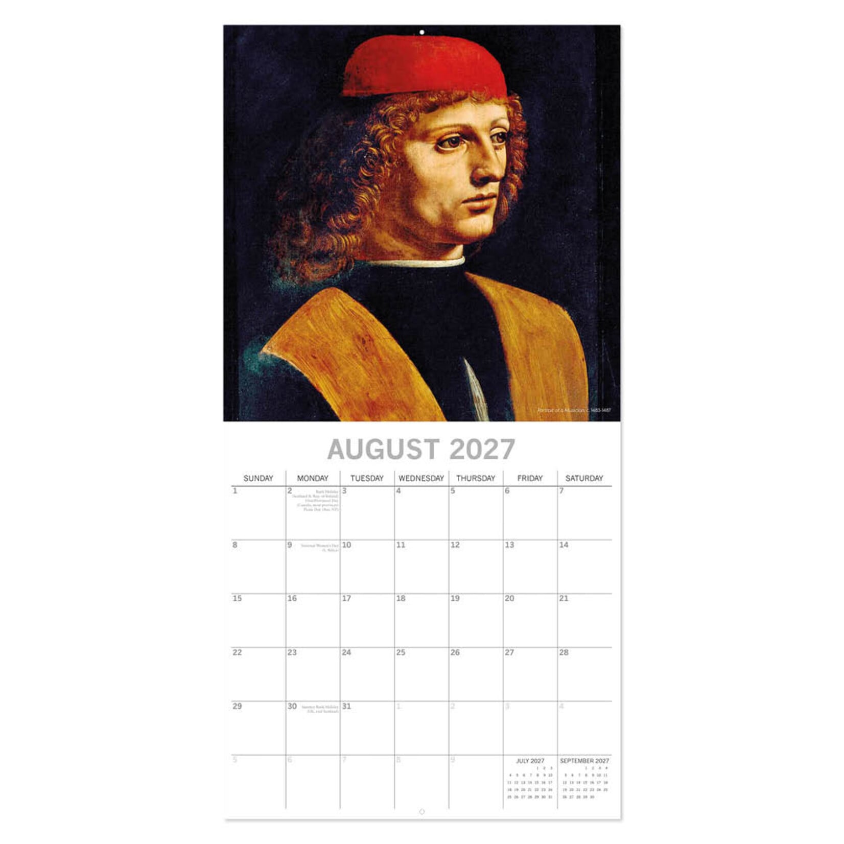 Da Vinci kalender 2027