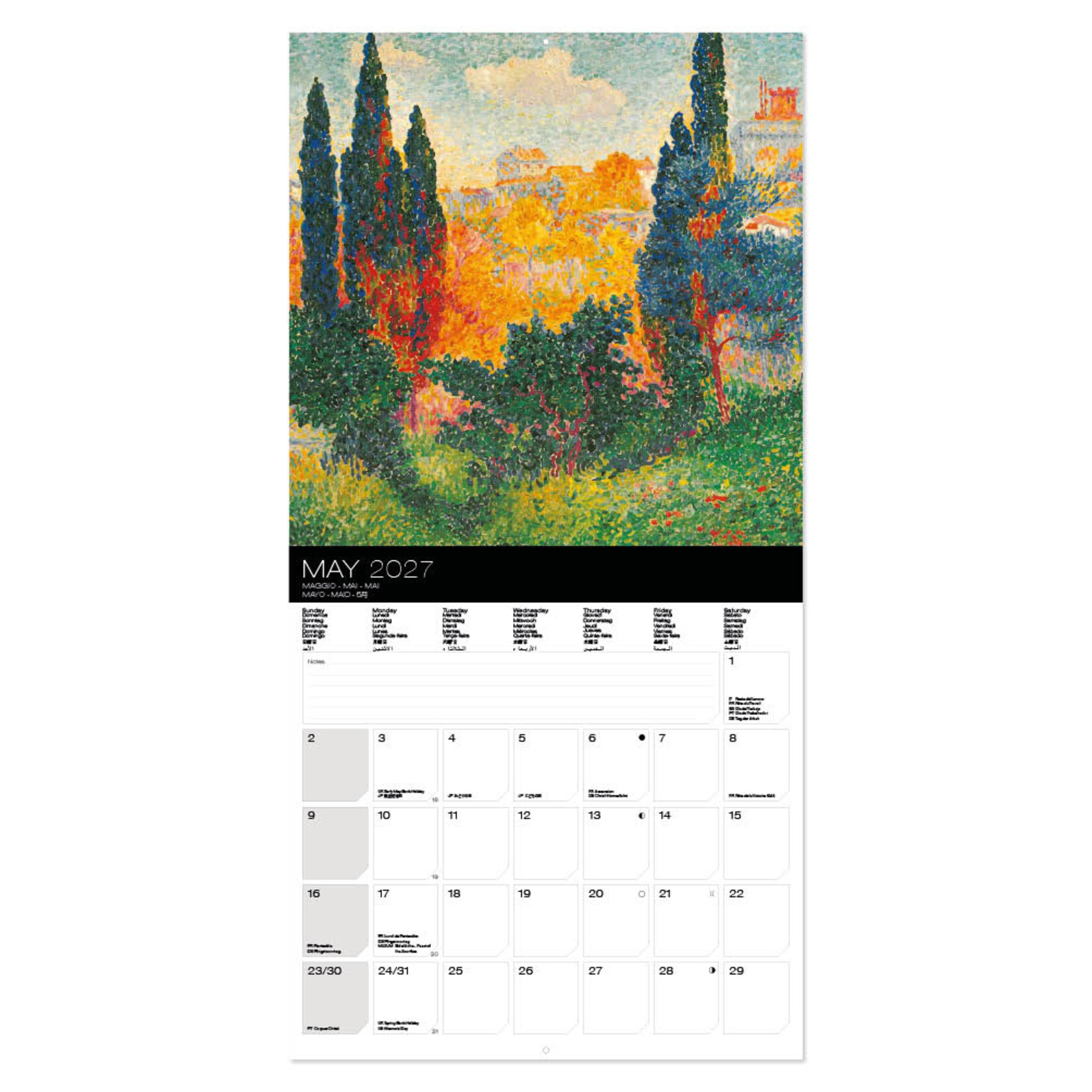 Post Impressionists kalender 2027