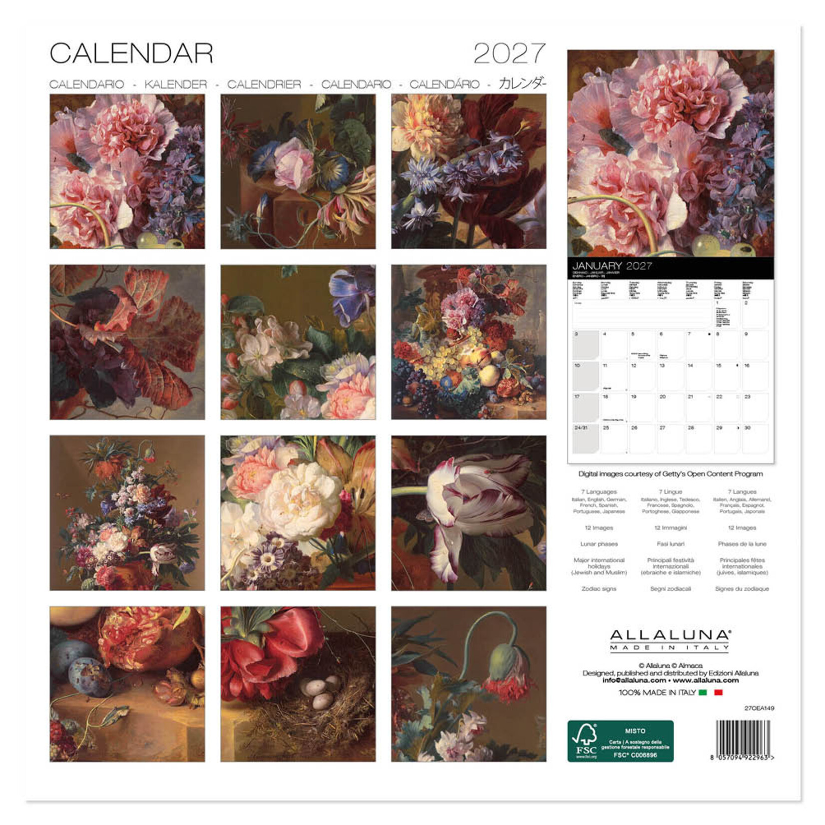 Jan van Huysum kalender 2027