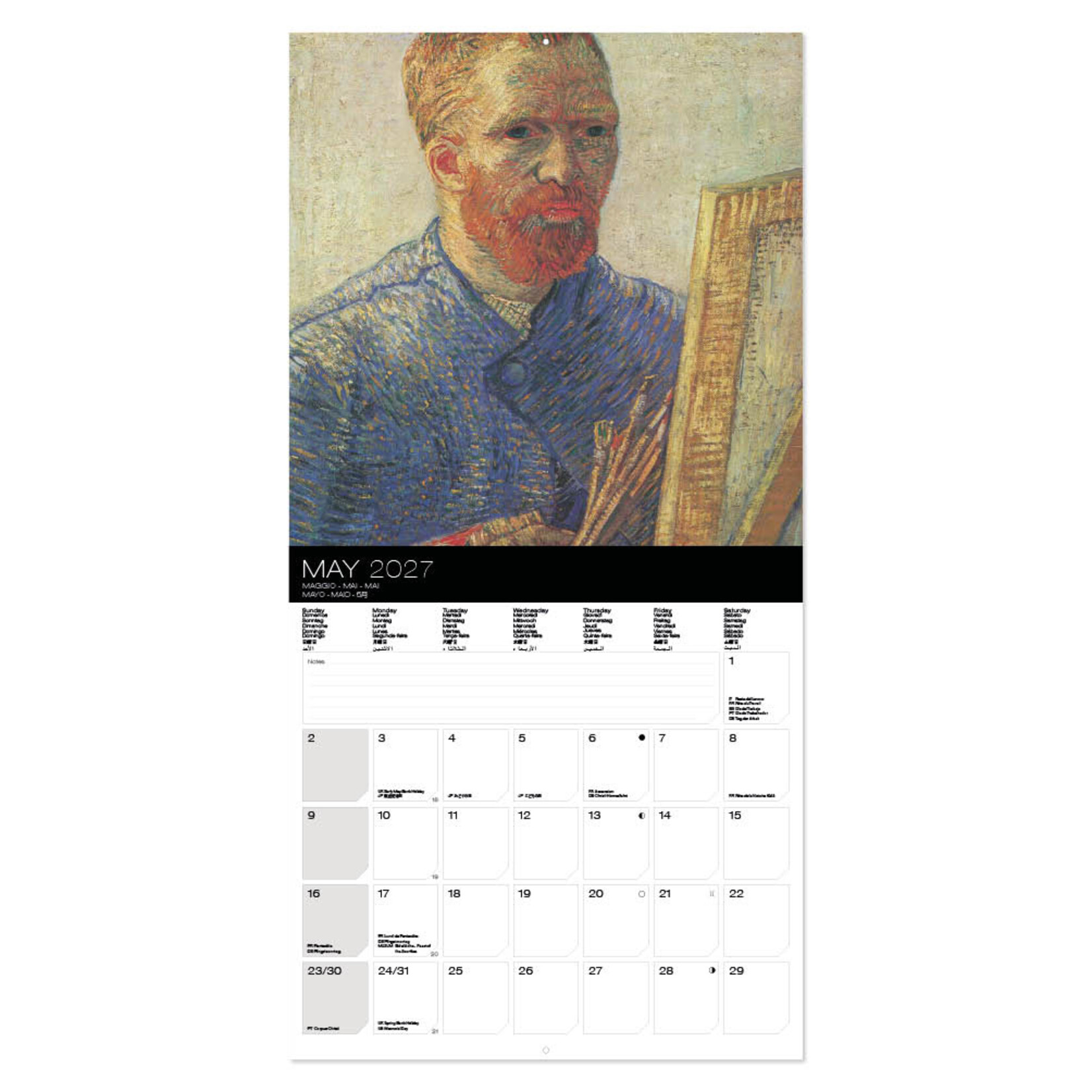 Van Gogh kalender 2027