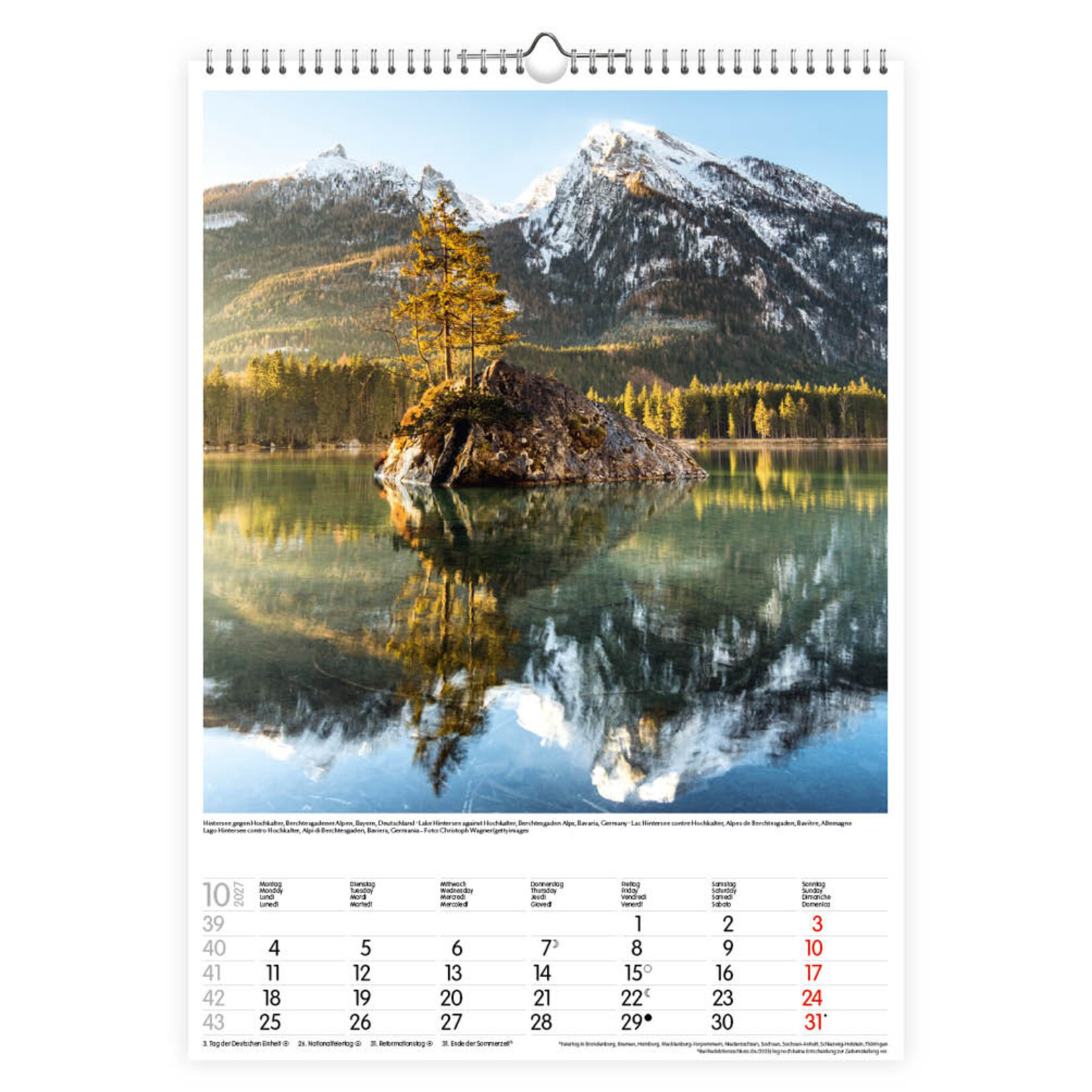 Alpen kalender 2027