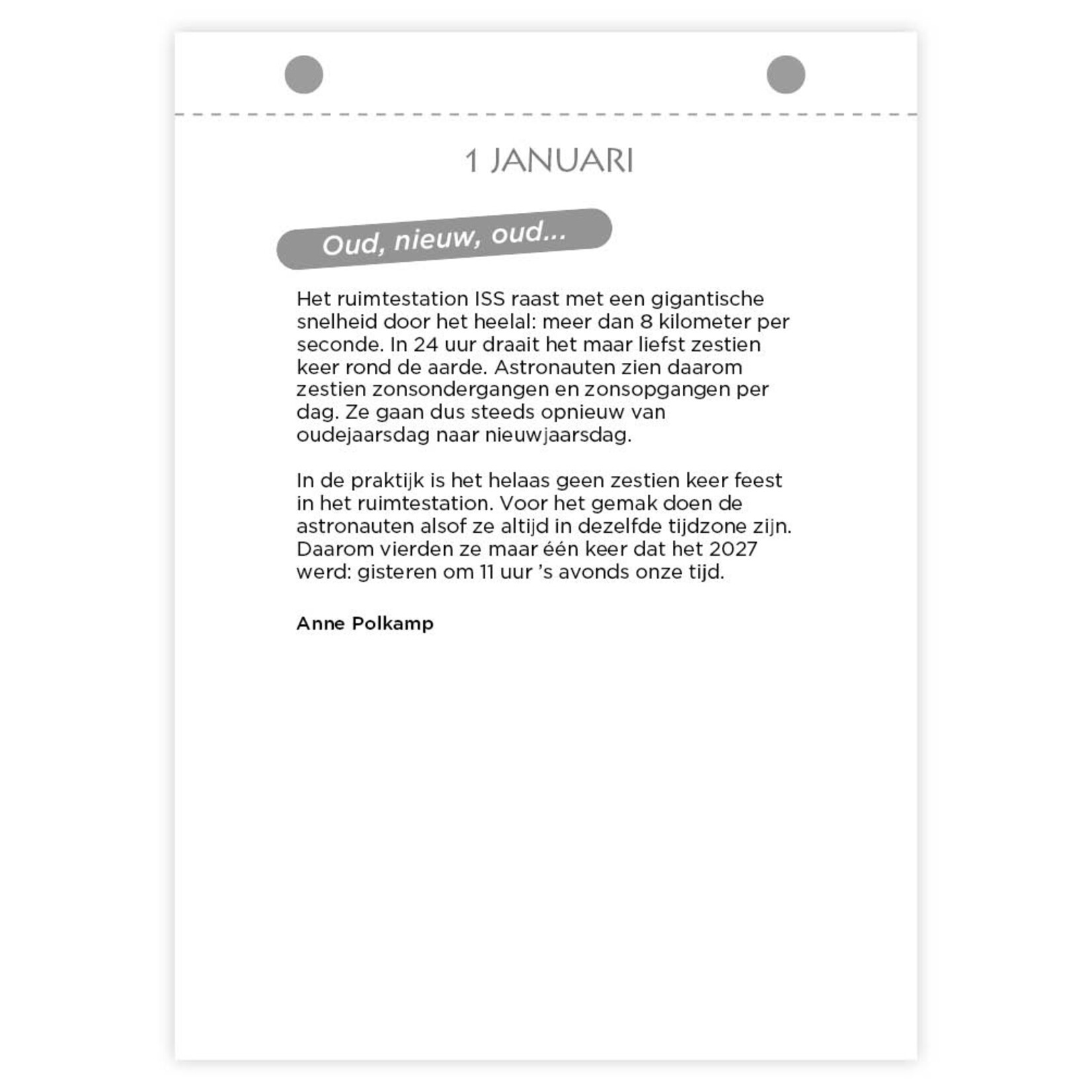 Young Scientist Wetenschapsscheurkalender 2027