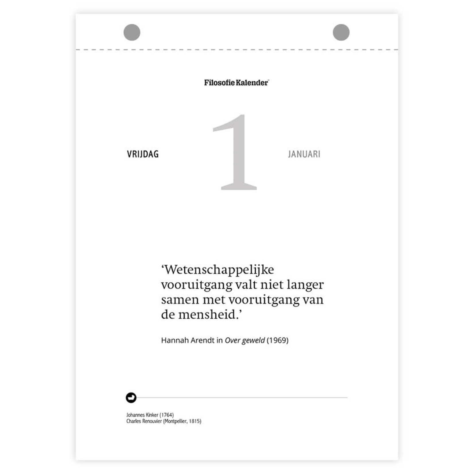 Filosofie scheurkalender 2027