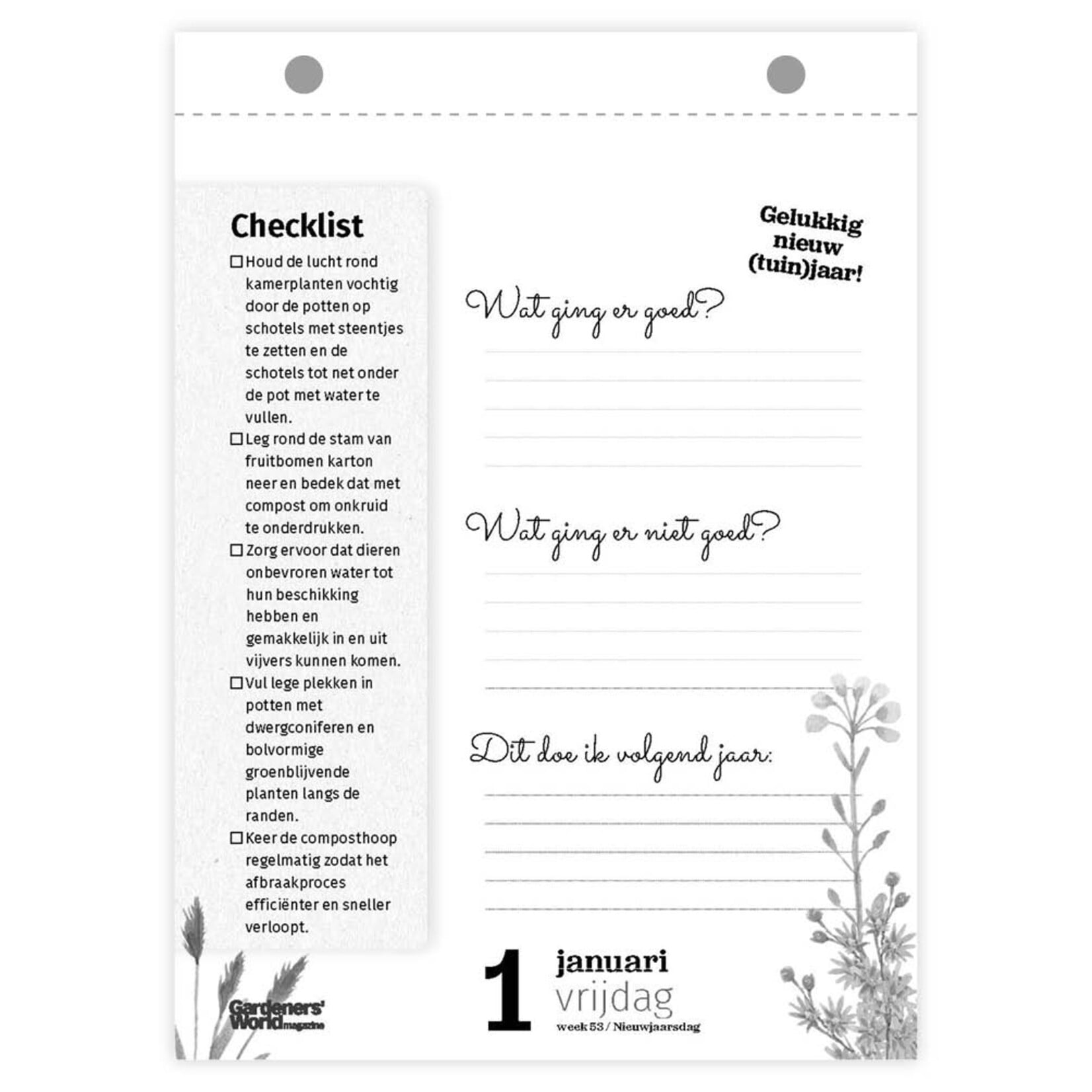 Gardeners World scheurkalender 2027