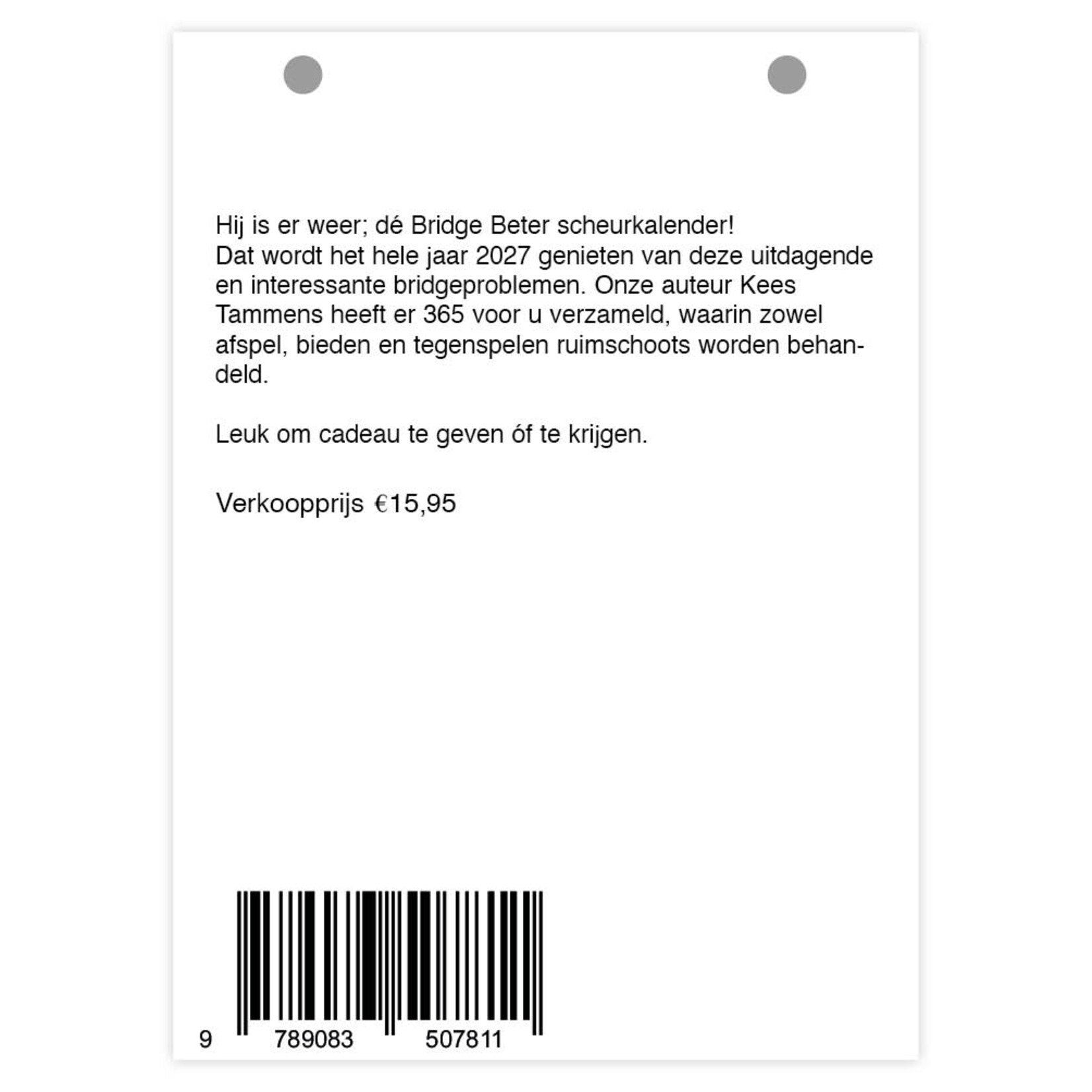 Bridge scheurkalender 2027