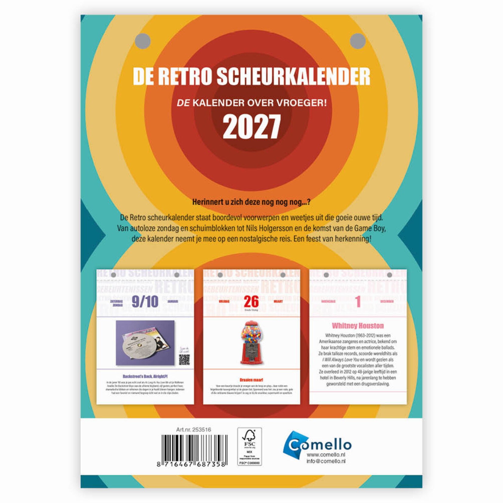 De Retro scheurkalender 2027 B