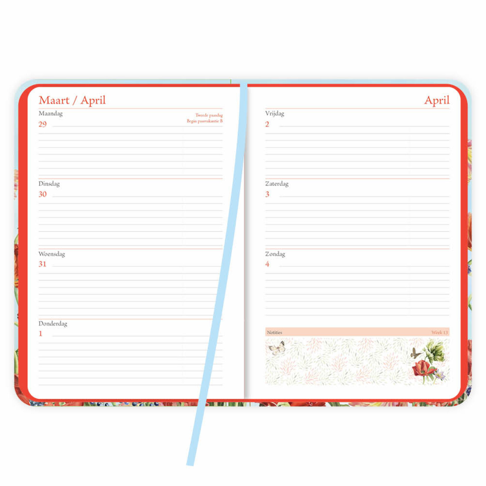 Janneke Brinkmanweekagenda Tulpen Retro 2027