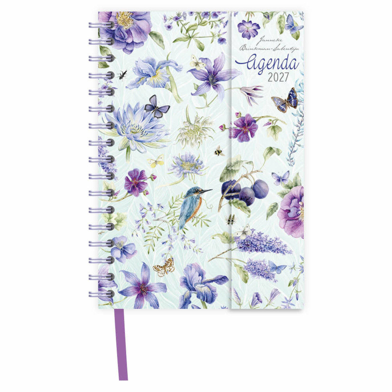 Janneke Brinkman luxe spiraalagenda Blauwe Bloemen 2027