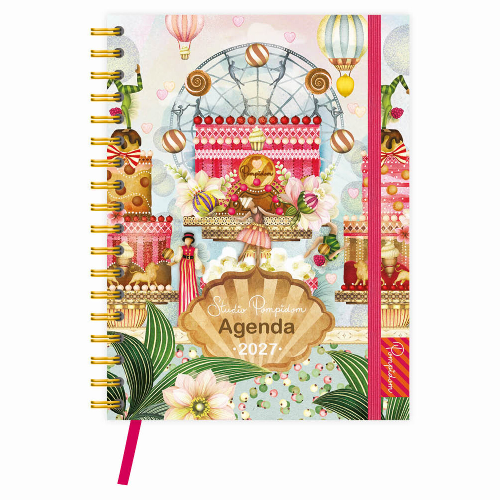 Studio Pompidom familienotitieagenda tm 5 pers harde kaft Absolutely Fabulous 2027
