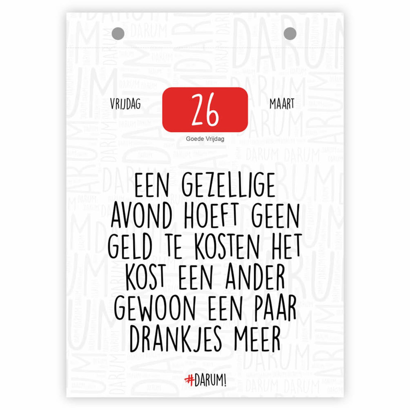 Darum Scheurkalender 2027