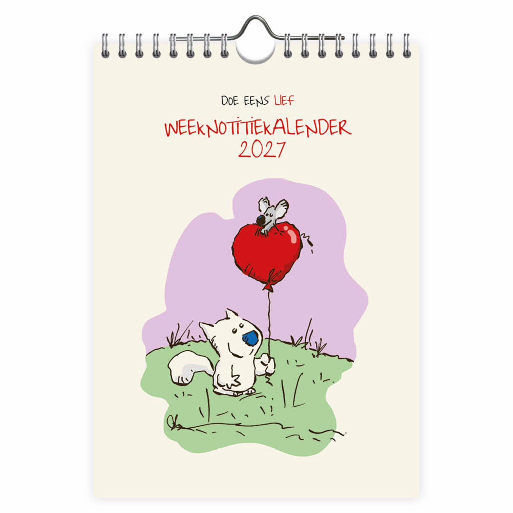 Doe eens lief WEEKnotitiekalender 2027