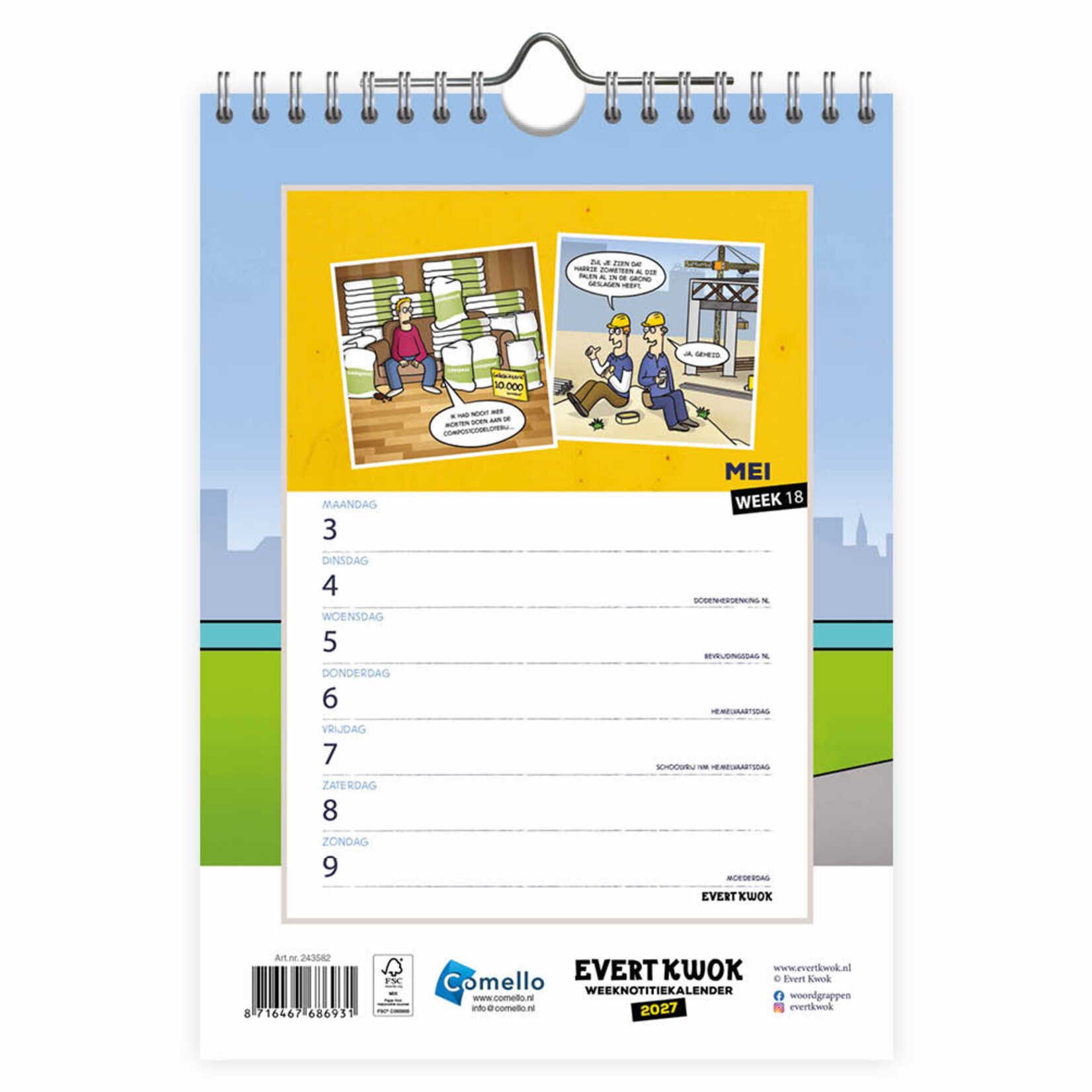 Evert Kwok Weeknotitiekalender Pupillen 2027