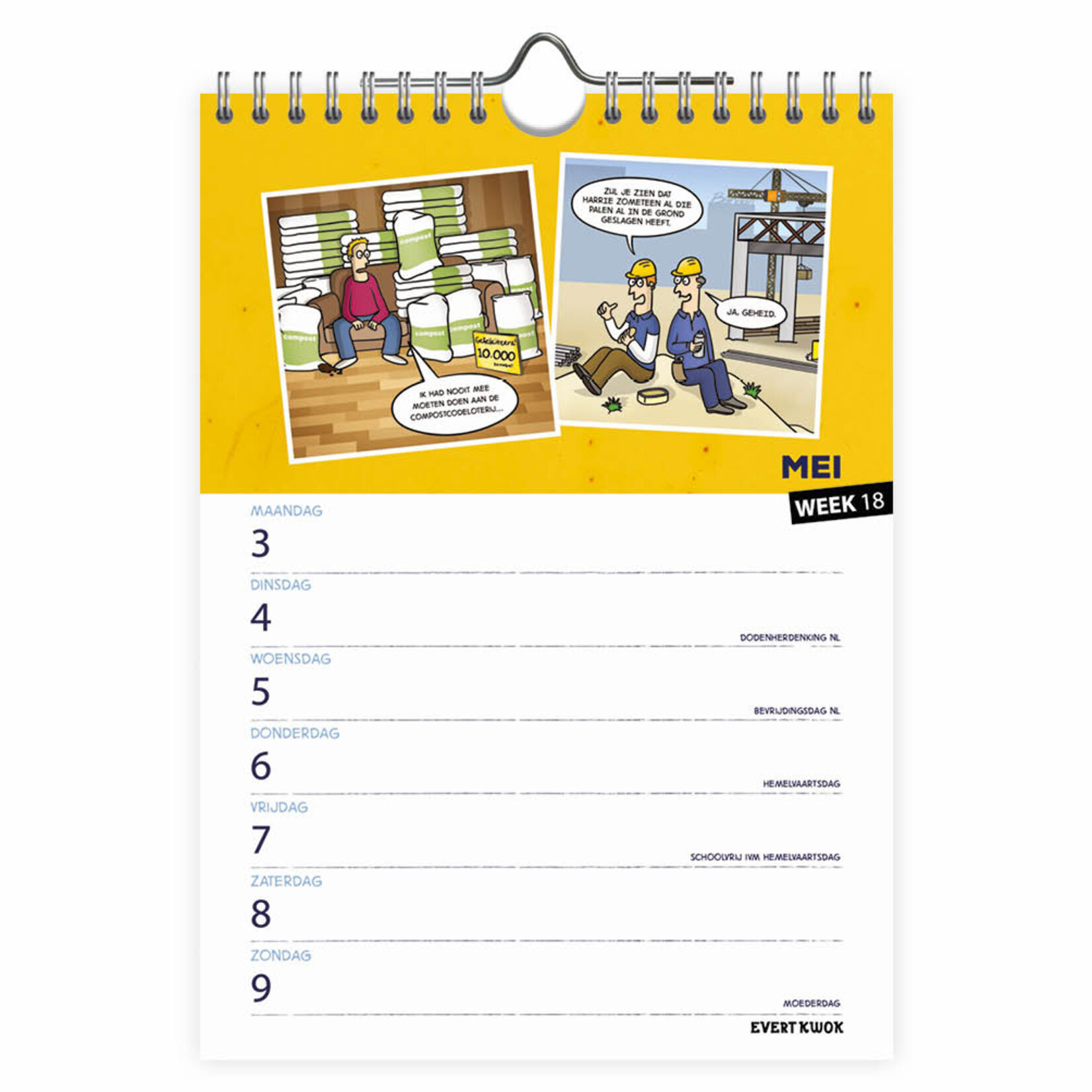 Evert Kwok Weeknotitiekalender Pupillen 2027
