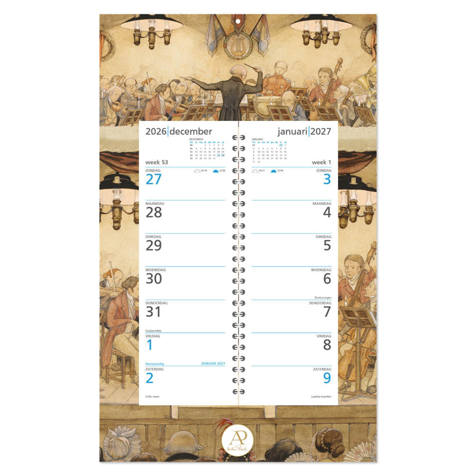 Anton Pieck weekOMLEG op schild Orkest 2027