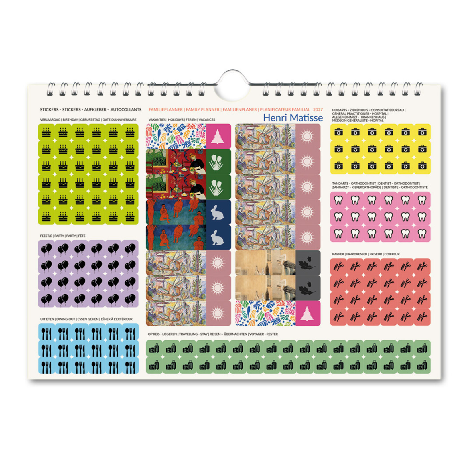 Henri Matisse familie planner 2027