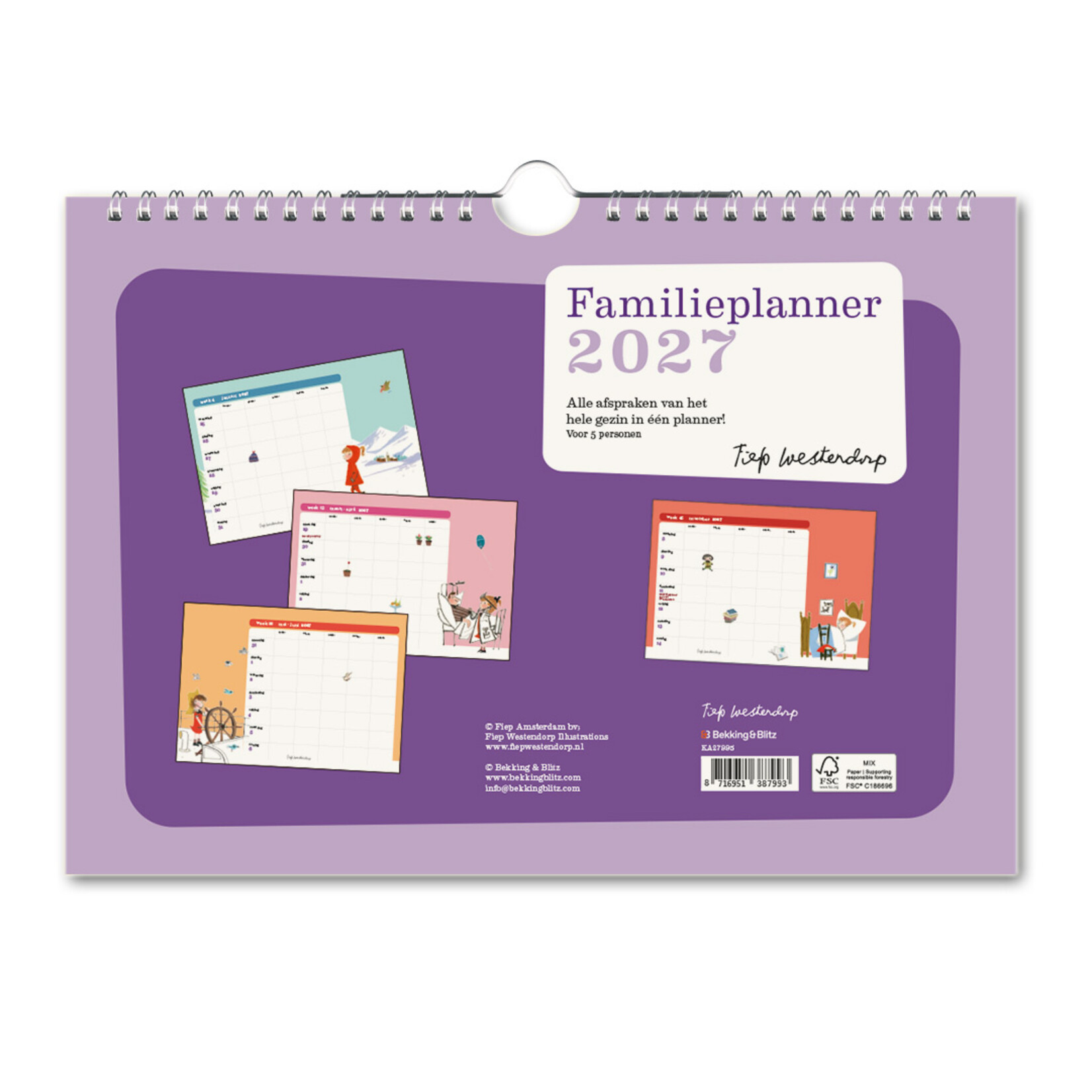Fiep Westendorp familie planner 2027