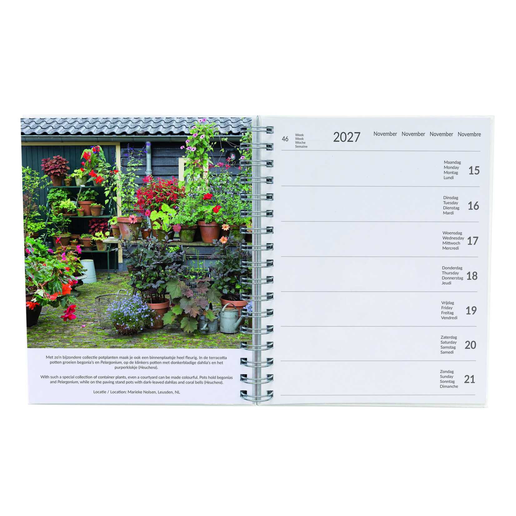 Tuinen - Gardens, Modeste Herwig weekagenda 2027