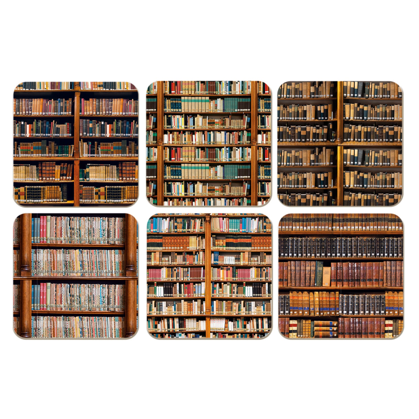 Onderzetters: Boeken, Die Klosterbibliothek, Maria Laach