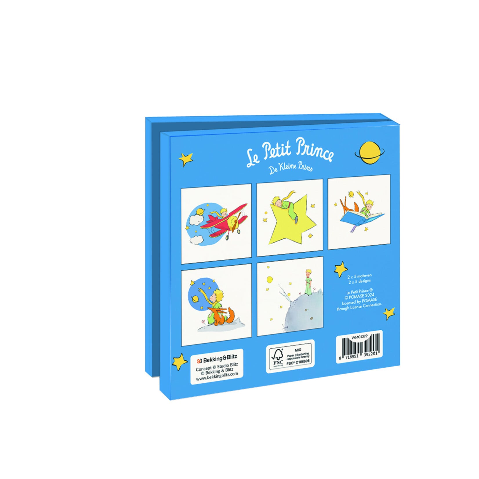 Kaartenmapje met env, vierkant: Le Petit Prince
