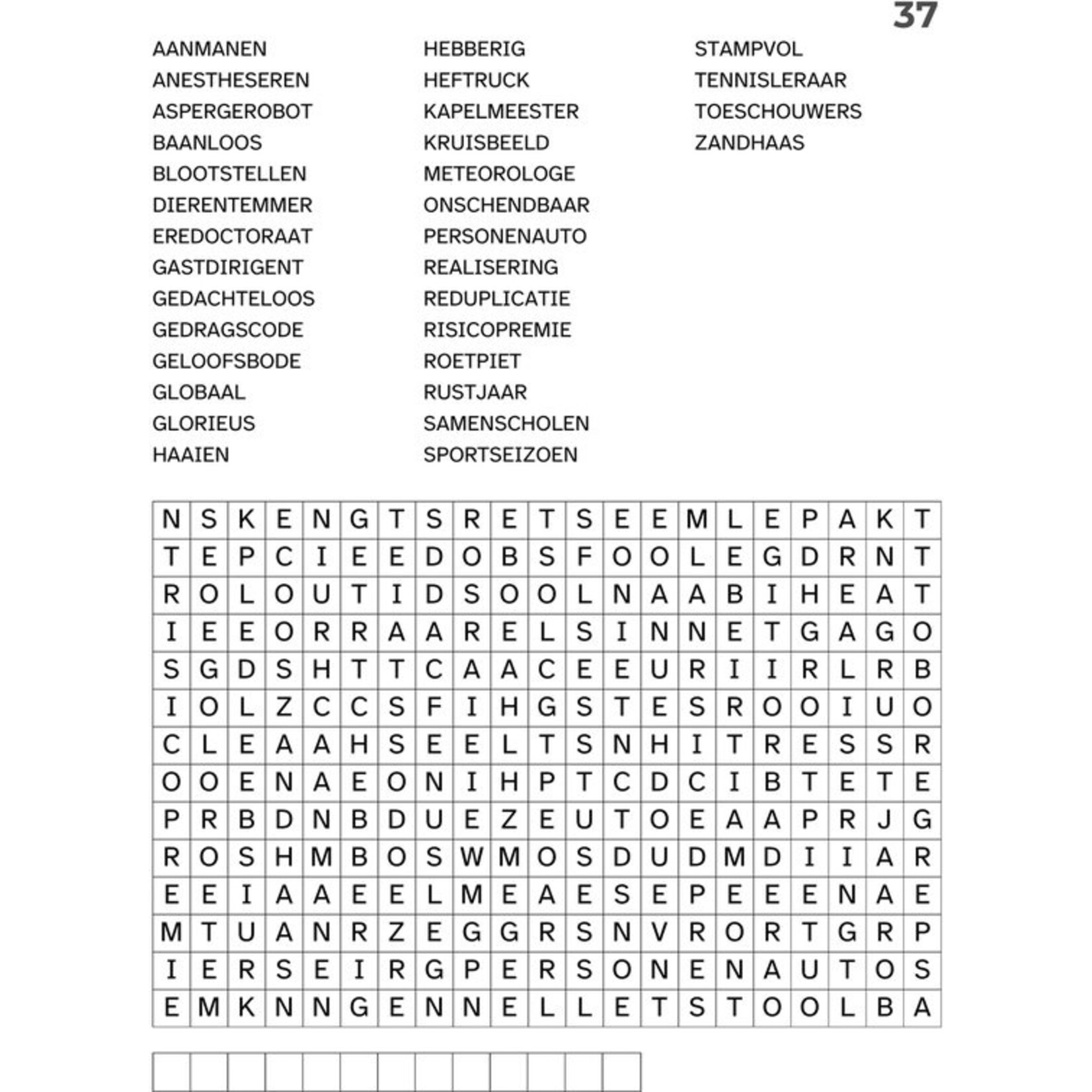 Woordzoeker Puzzelboek - 288 pagina's - niveau 2/3 - nummer 02 - Denkwerk