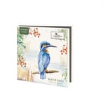 Kaartenmapje met env, vierkant: Winter Birds, Michelle Dujardin, Vogelbescherming