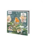 Kaartenmapje met env, vierkant: A Robins Winter, Elwin van der Kolk, Vogelbescherming