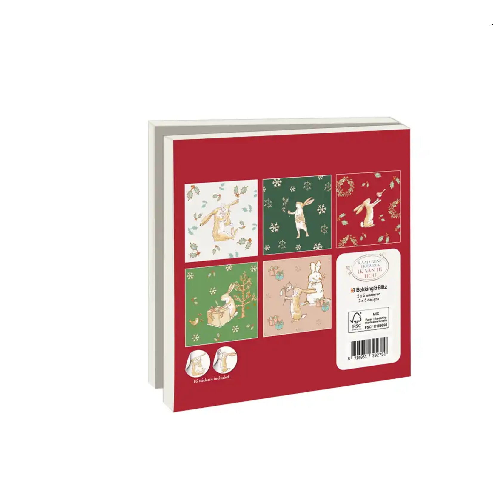 Kaartenmapje met env, vierkant: Winter, Anita Jeram