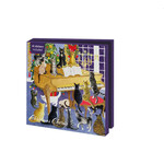 Kaartenmapje met env, vierkant: Christmas Chorus, Pat Scott