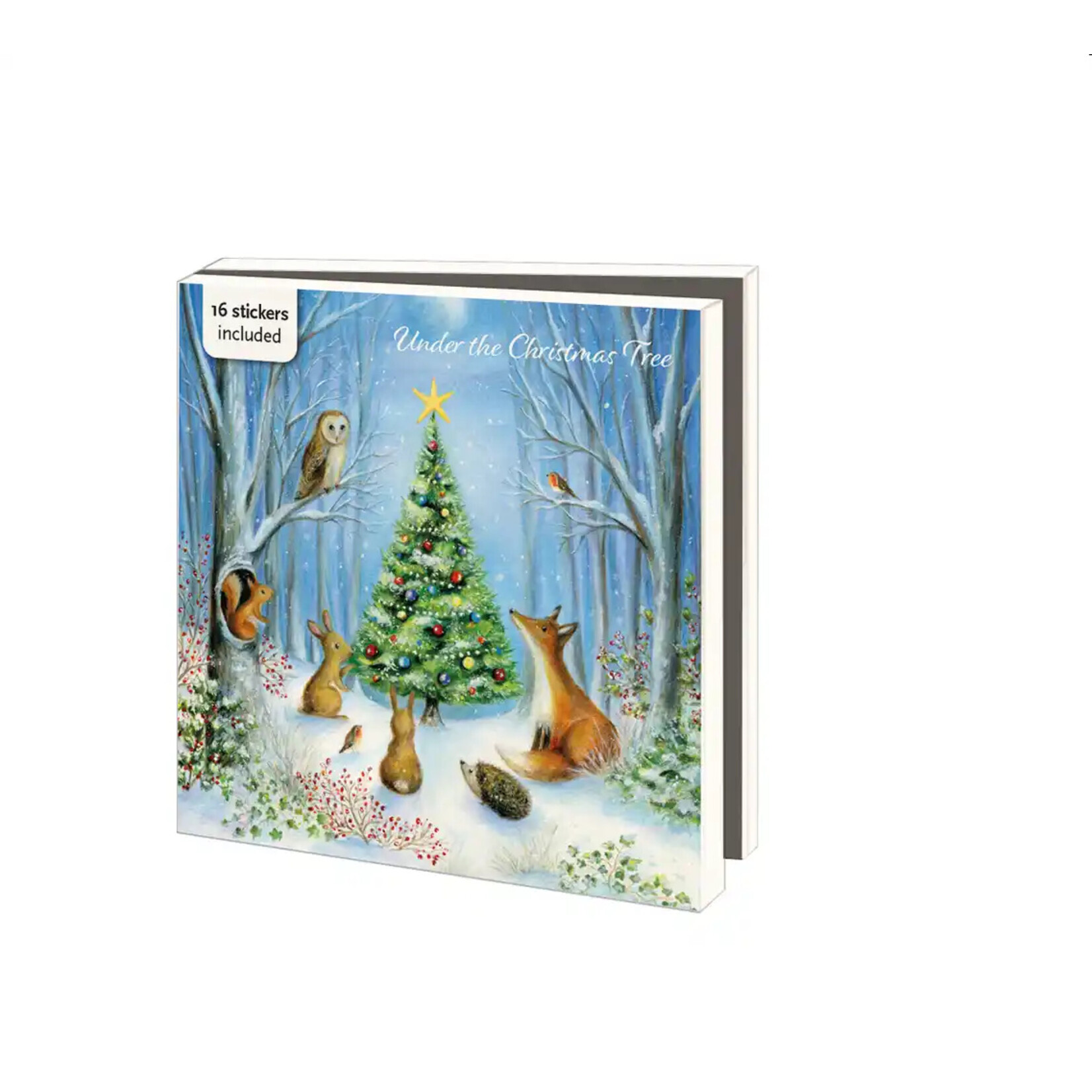 Kaartenmapje met env, vierkant: Under the Christmas Tree, Ileana Oakley
