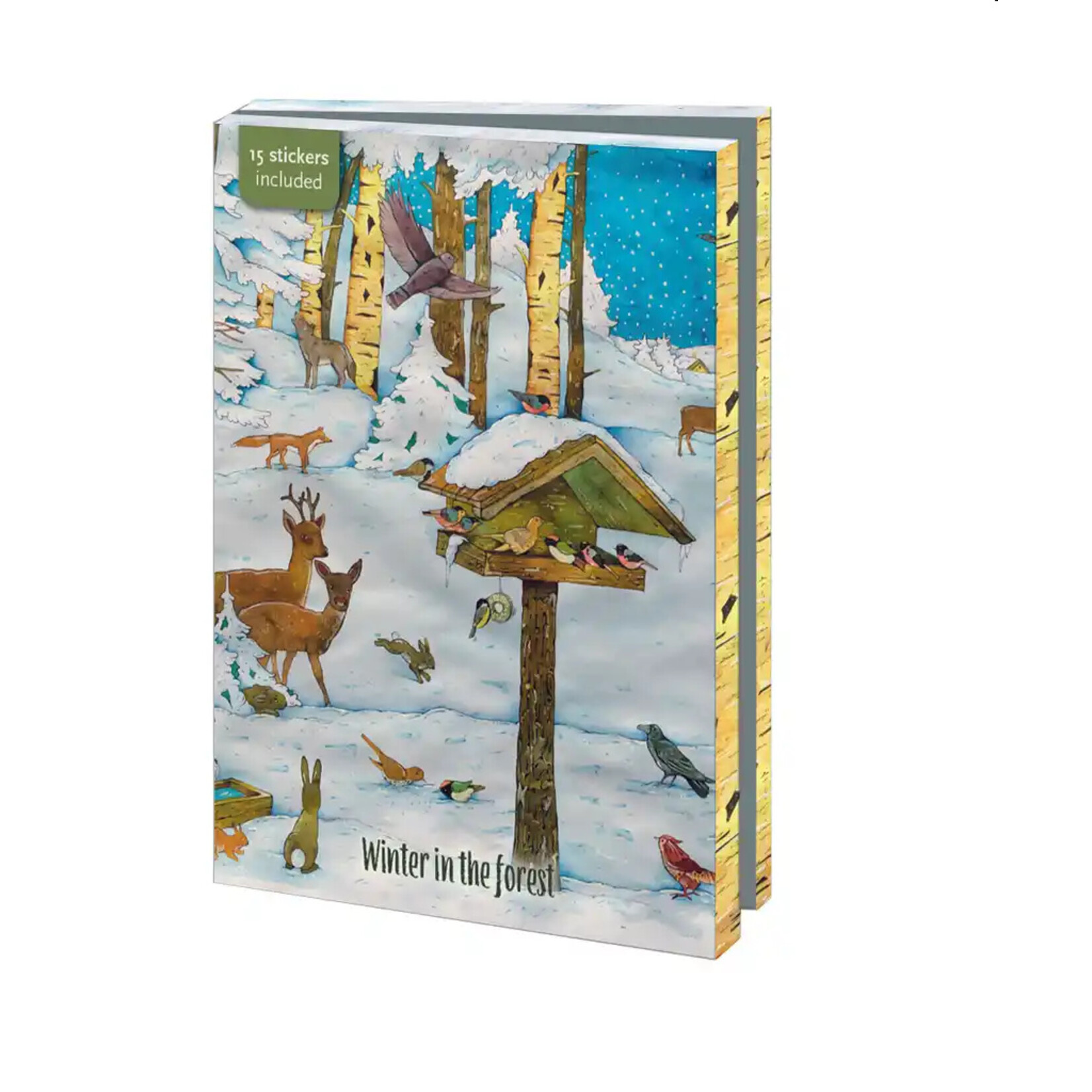 Kaartenmapje met env, groot: Winter in the forest, Christian Kaempf