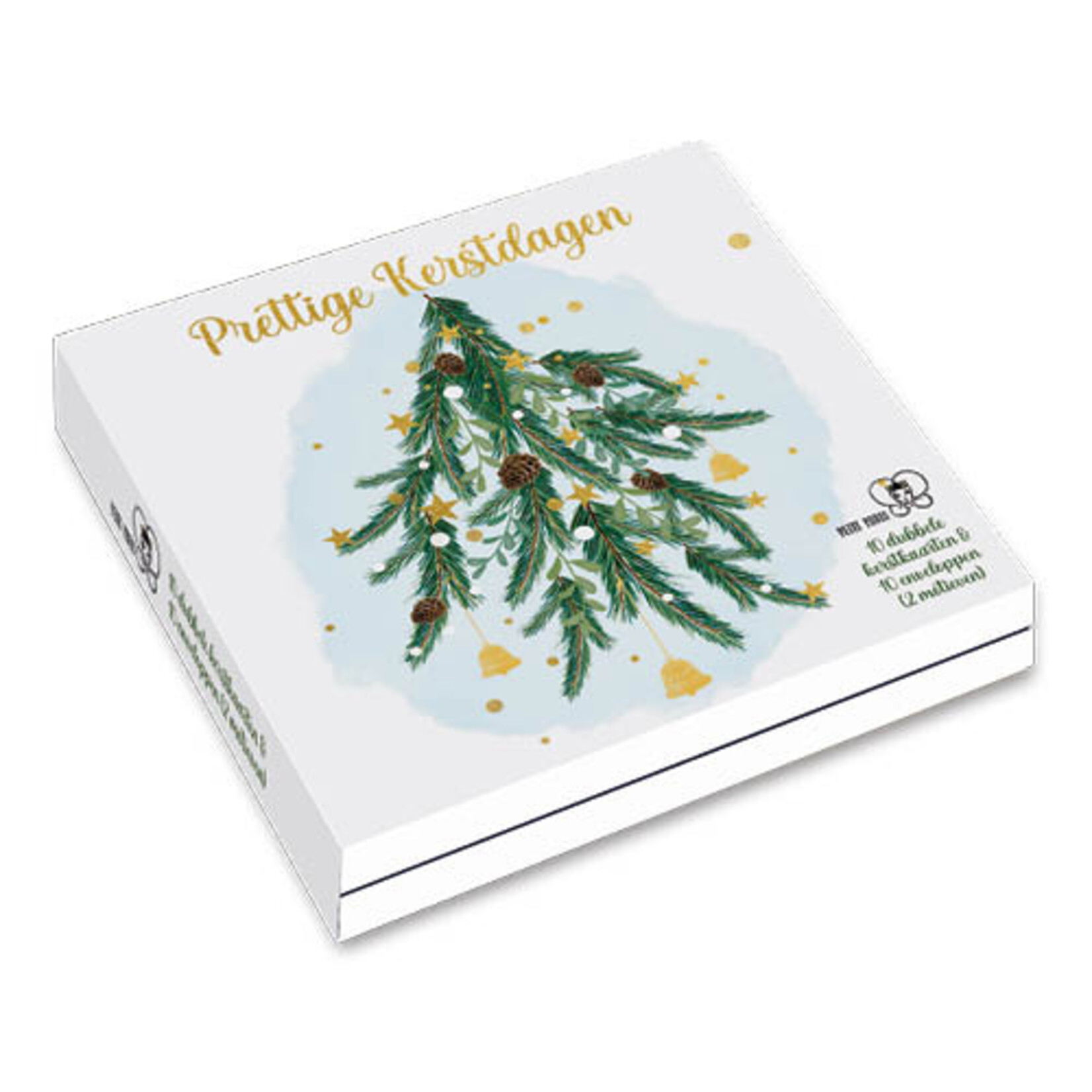 Petit Paris kerstkaartenmapje / Roodborstje - Kersttak