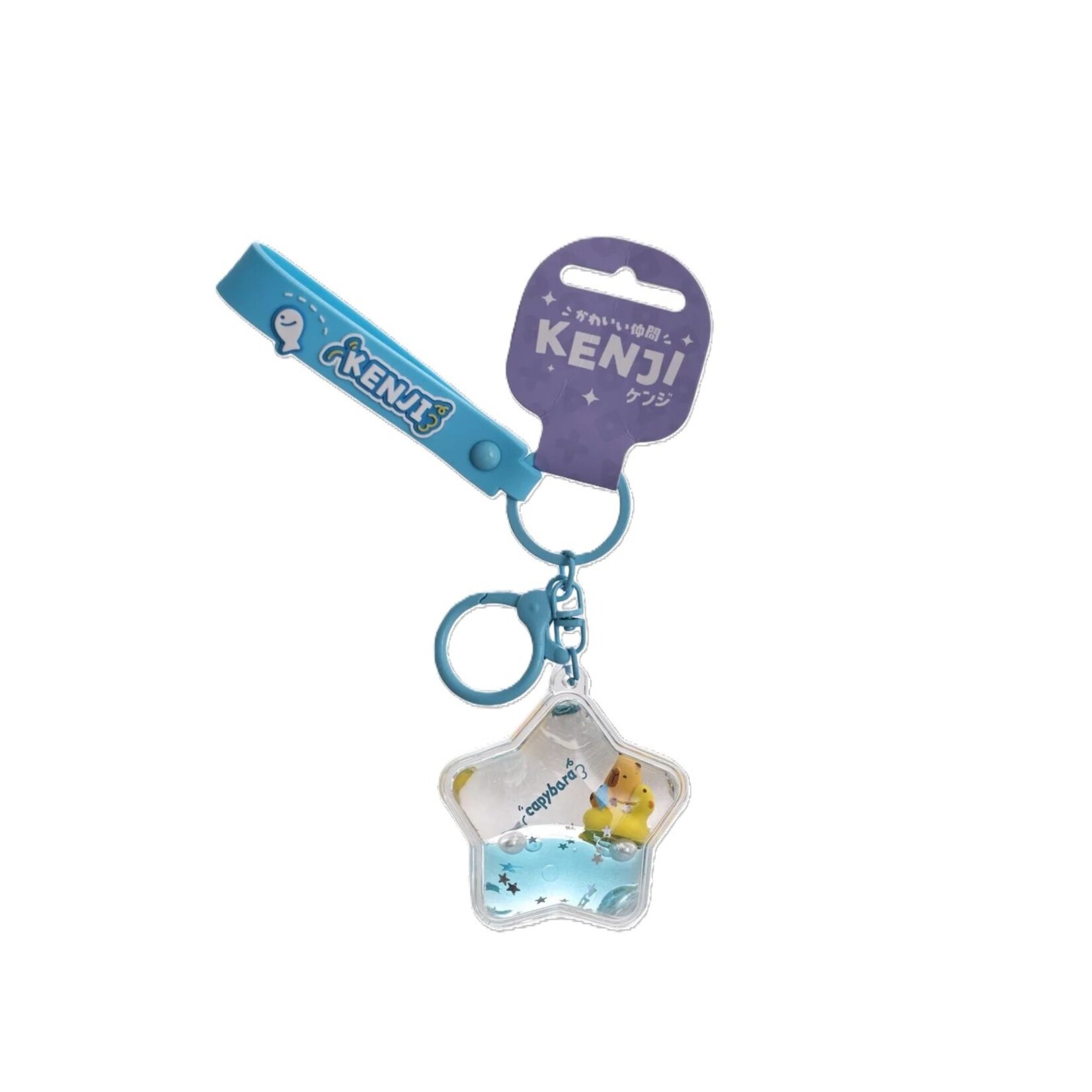 KENJI KEYRING CAPYBARA STAR BLUE