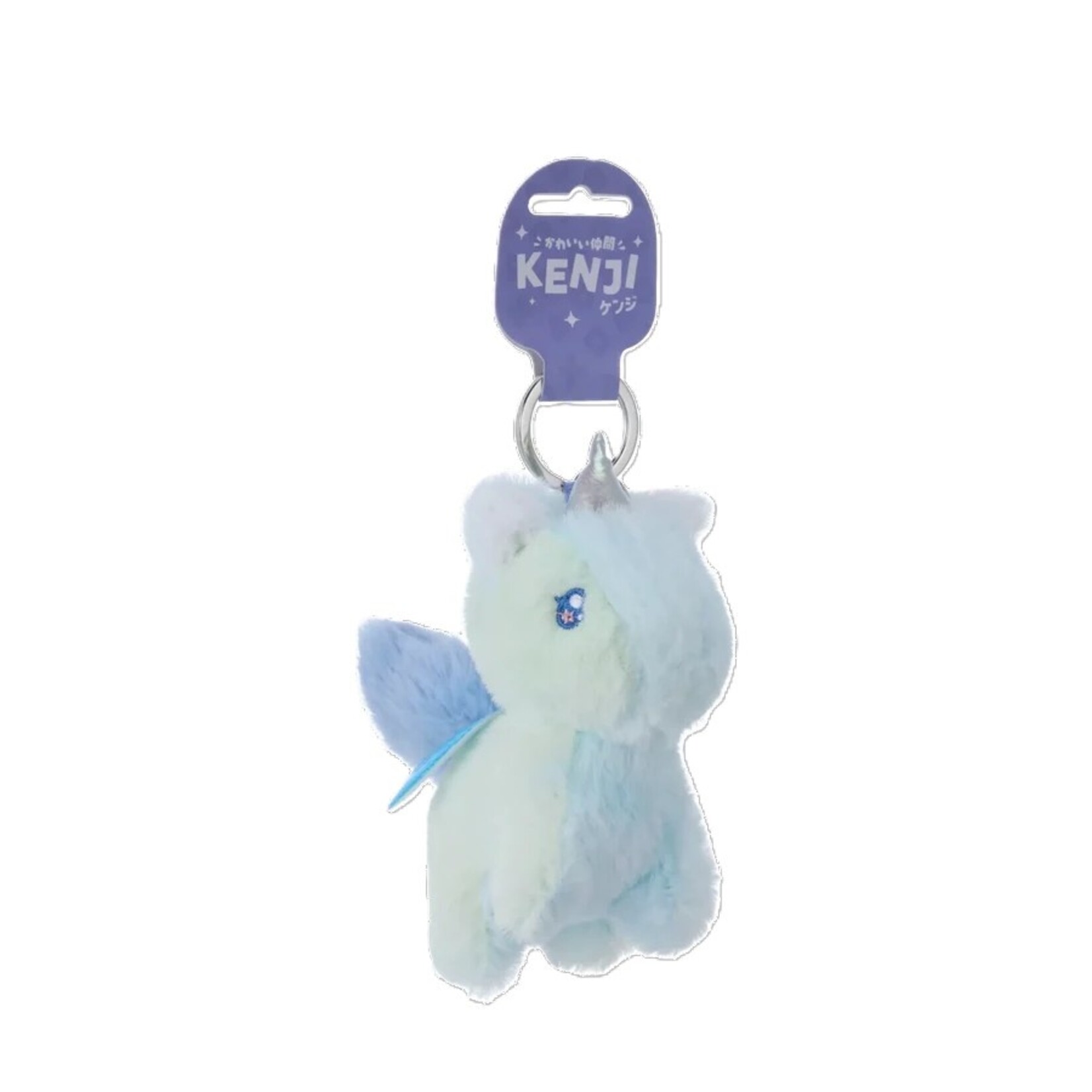 KENJI KEYRING PASTEL UNICORN BLUE