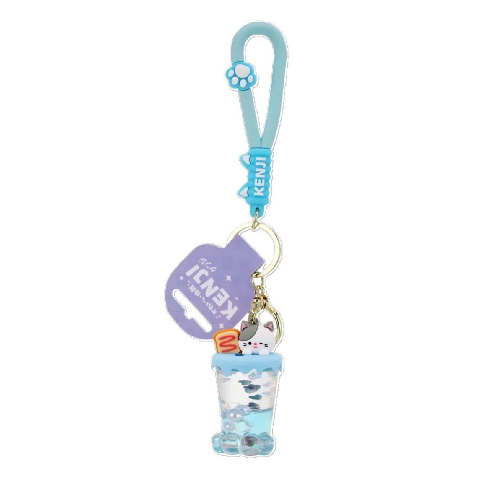 KENJI KEYRING CAT PAW SUNDAE BLUE