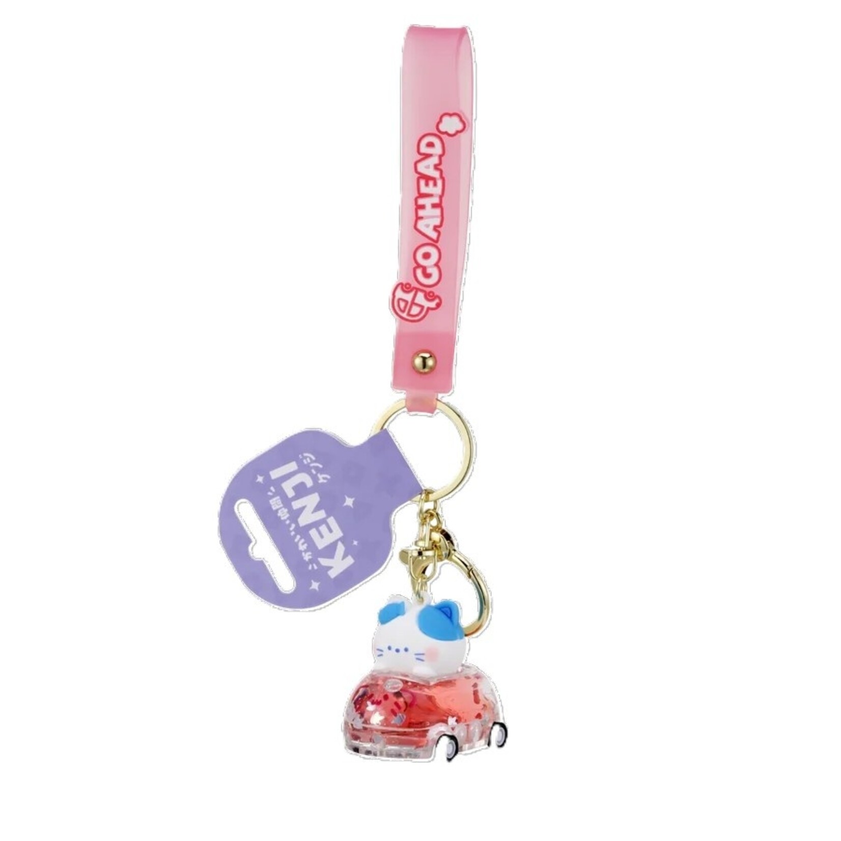 KEYRING RACE KART PINK