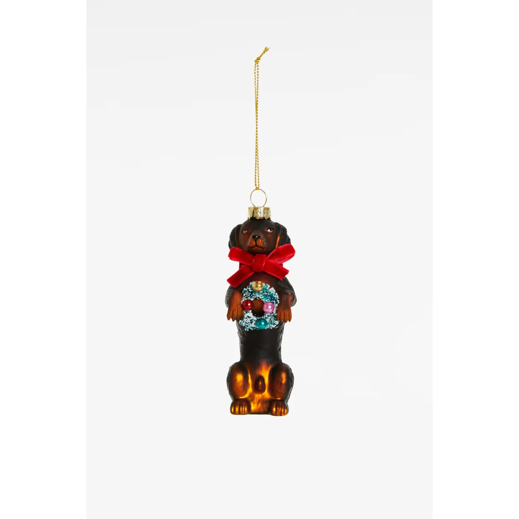 Yup in de boom Dachshund Kerstornament