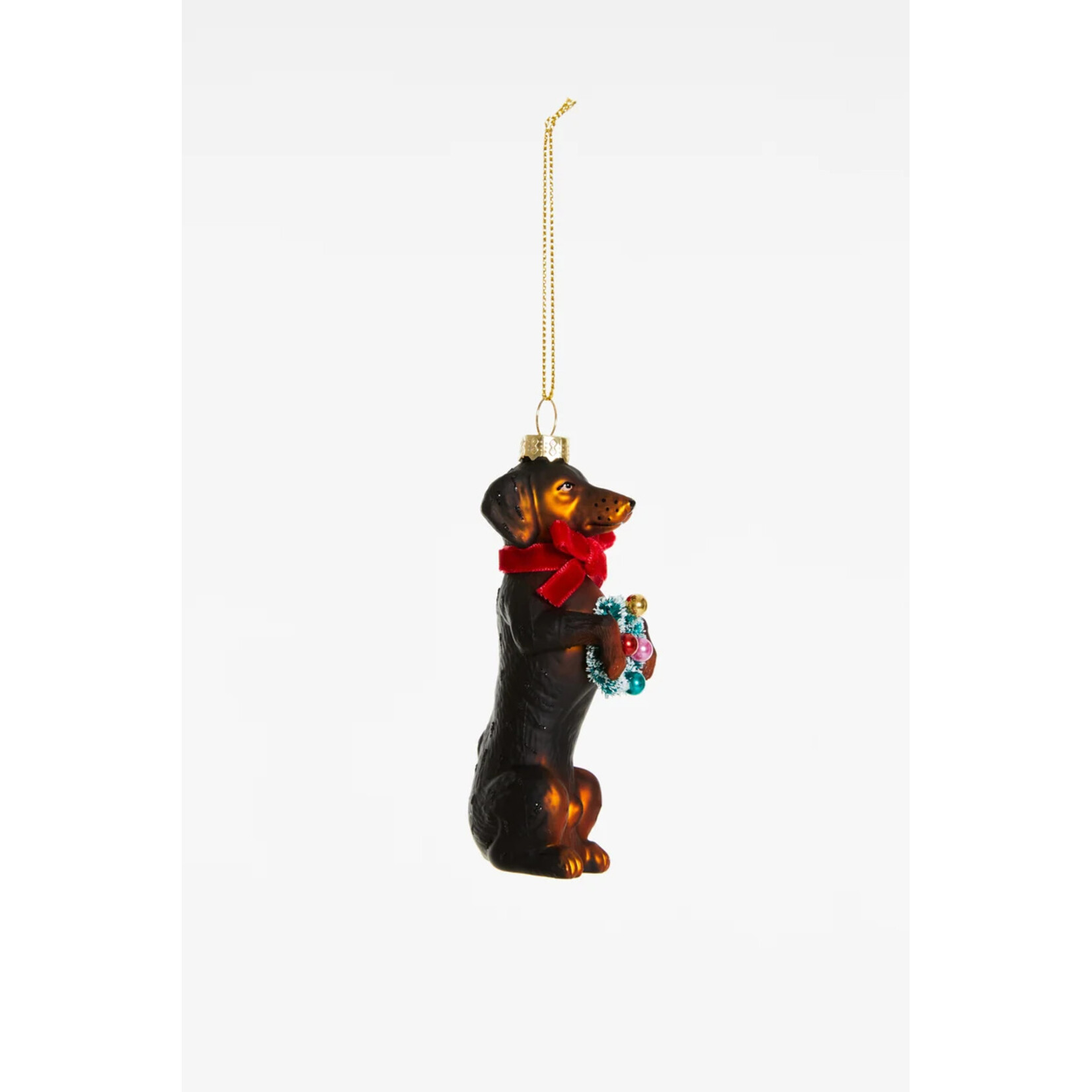 Yup in de boom Dachshund Kerstornament