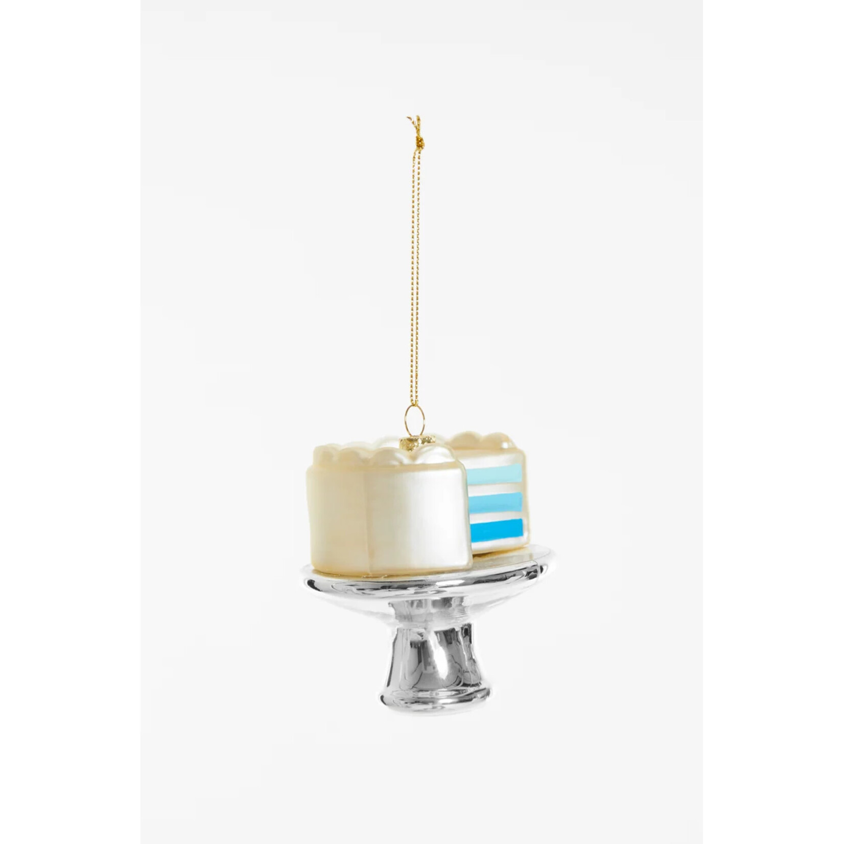 Yup in de boom Gender reveal taart blauw Kerstornament