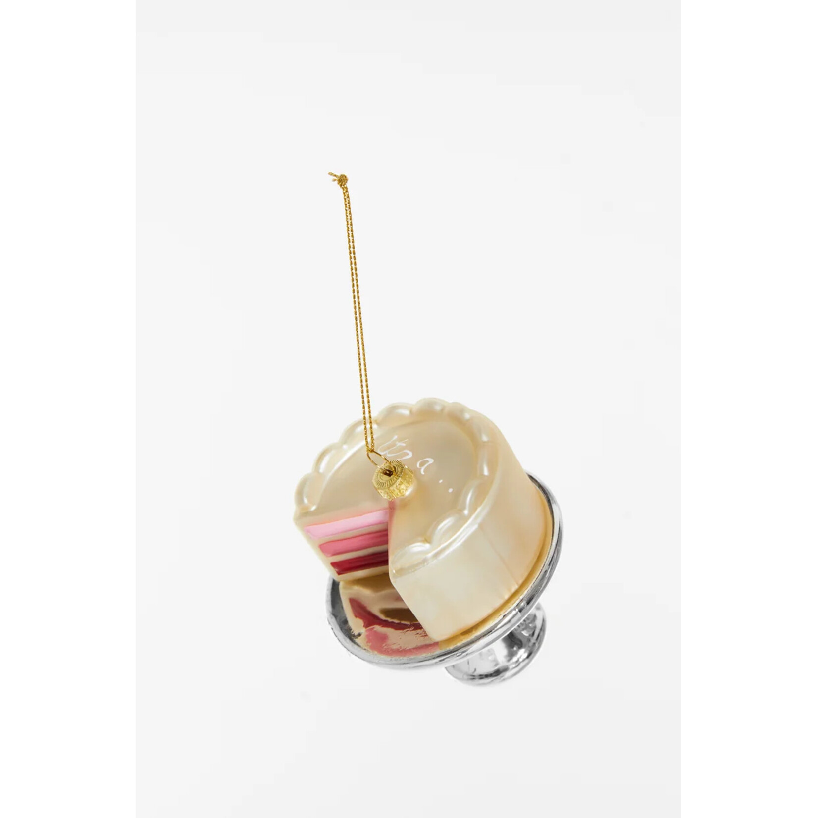 Yup in de boom Gender reveal taart roze Kerstornament