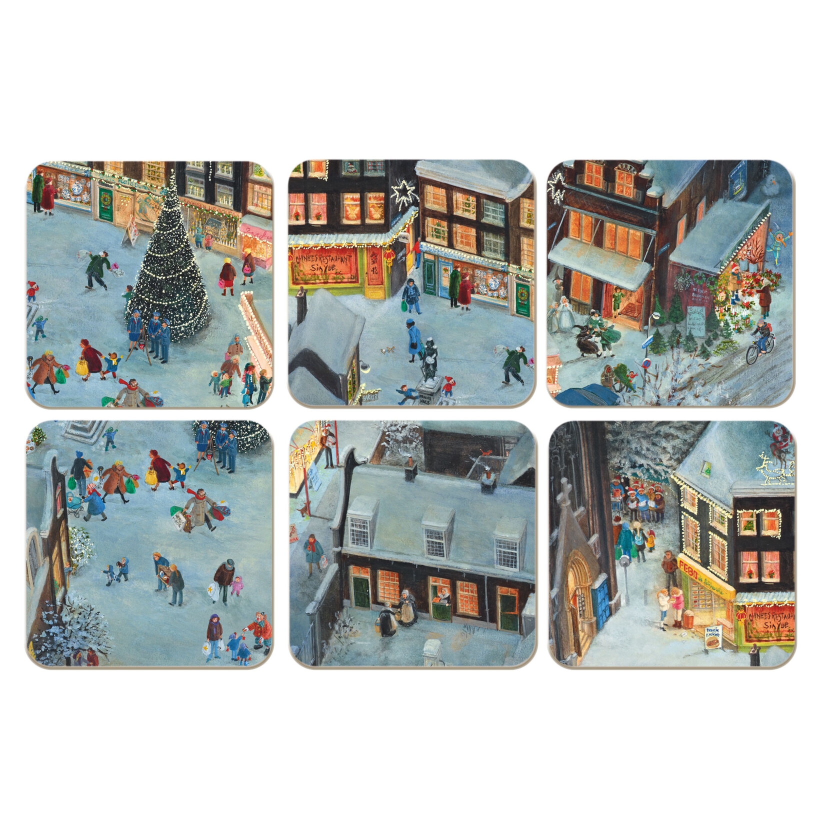 Onderzetters: Kerstboom, Charlotte Dematons