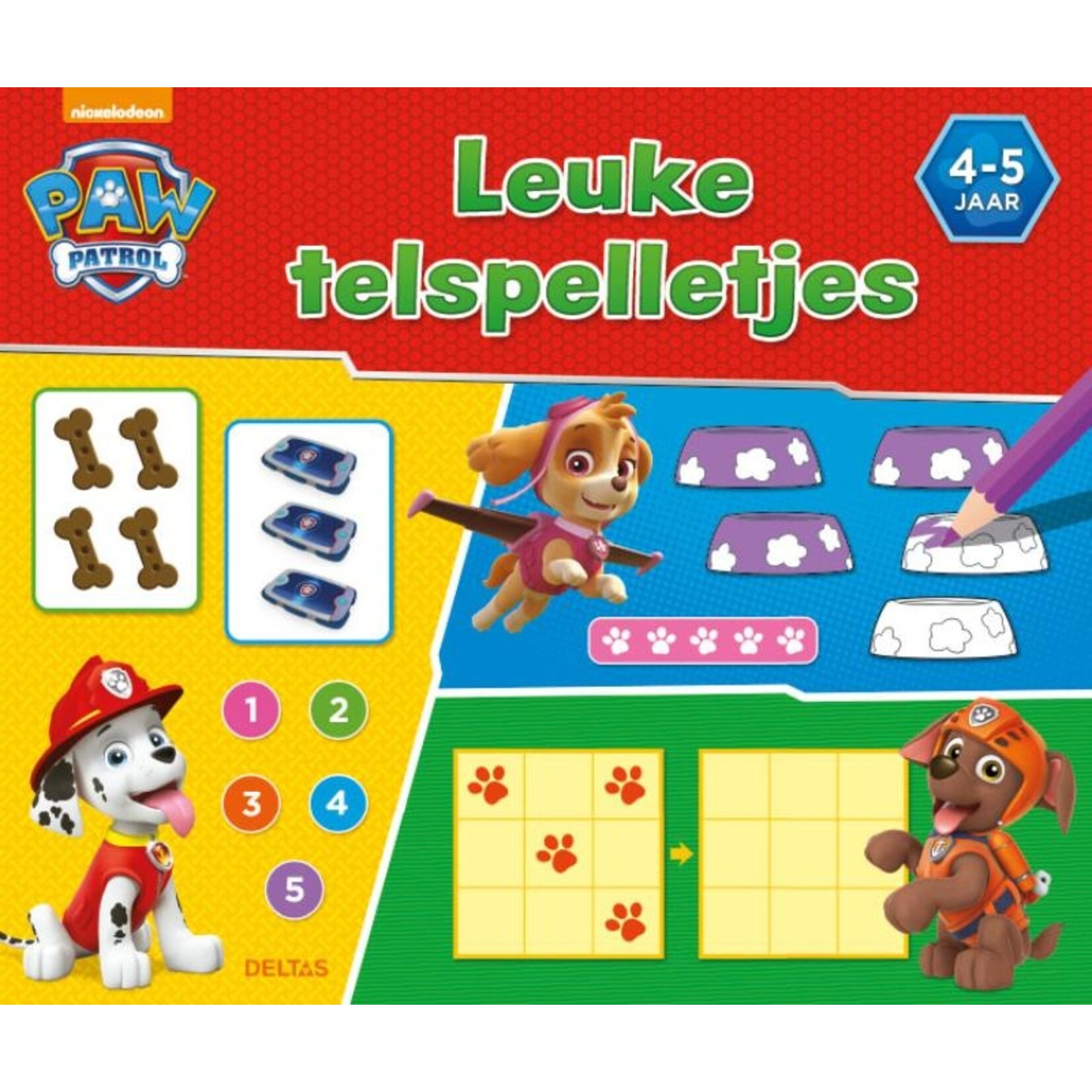 Paw Patrol leuke telspelletjes (4-5 j.)