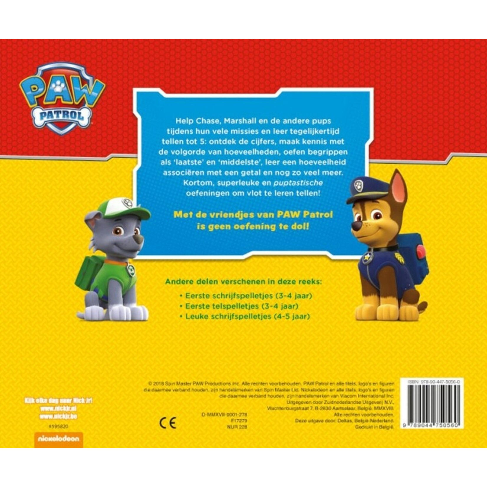Paw Patrol leuke telspelletjes (4-5 j.)