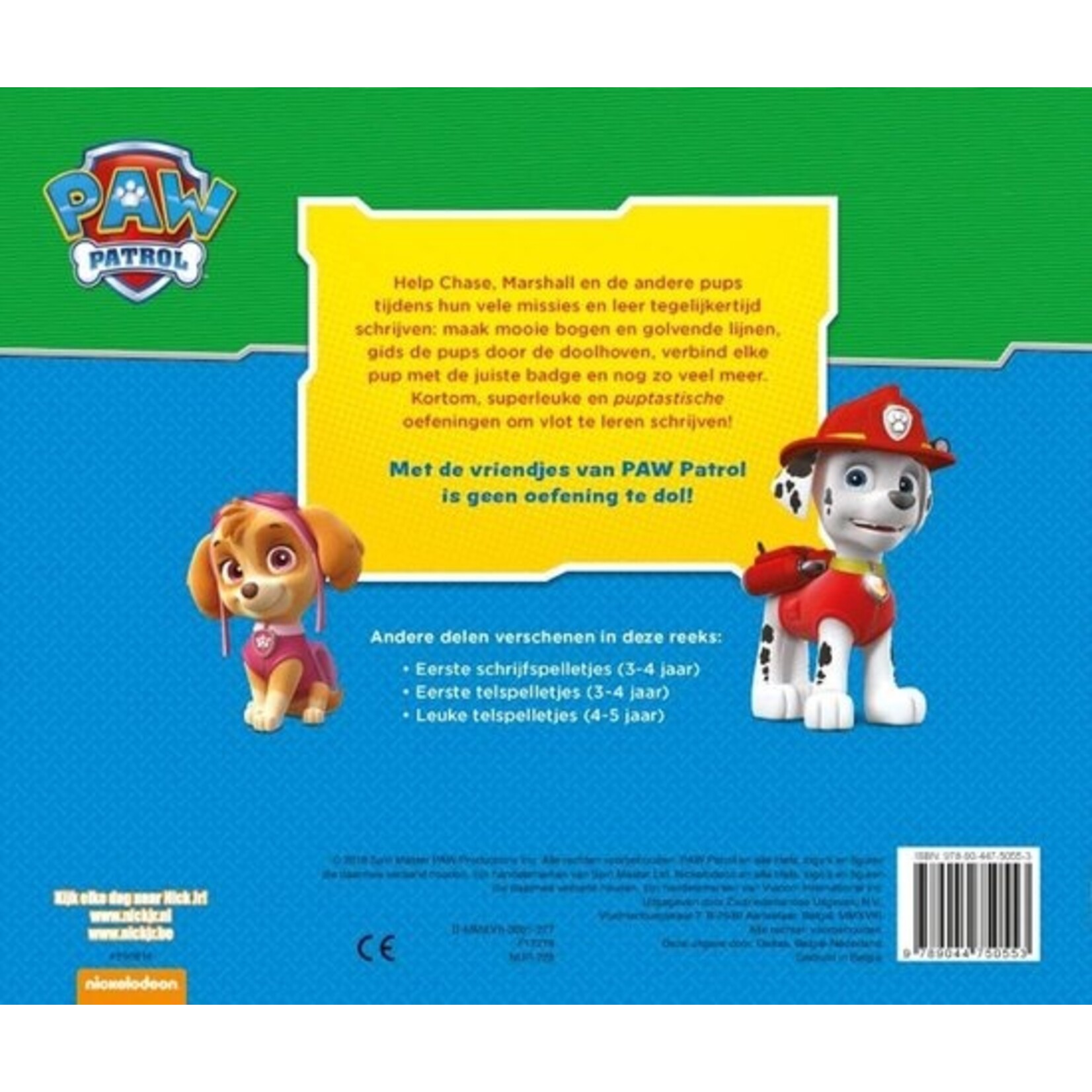 Paw Patrol leuke schrijfspelletjes (4-5 j.)