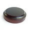 Round wooden base 8 cm (black)