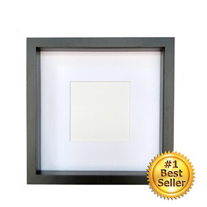 Exclusive black wooden frame 16 x 16 cm