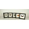 Exclusive black wooden frame 16 x 16 cm