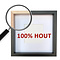 Exclusieve zwart houten lijst 25 x 25 cm